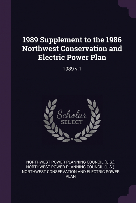 1989 Supplement to the 1986 Northwest Conservation and Electric Power Plan