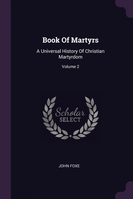 Book Of Martyrs