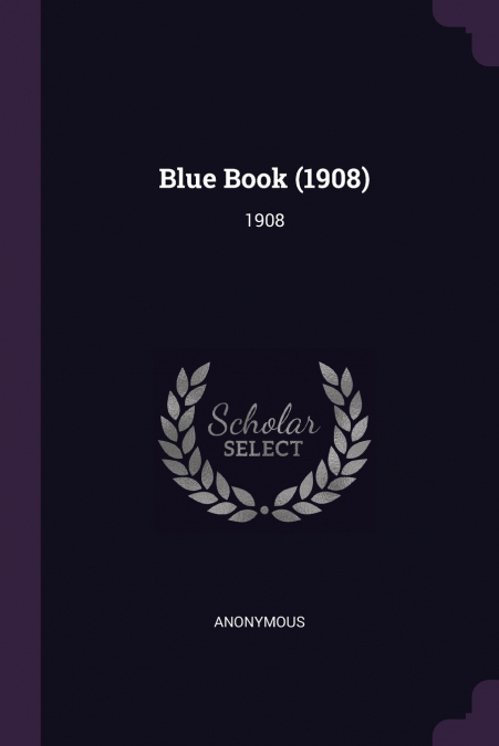 Blue Book (1908)