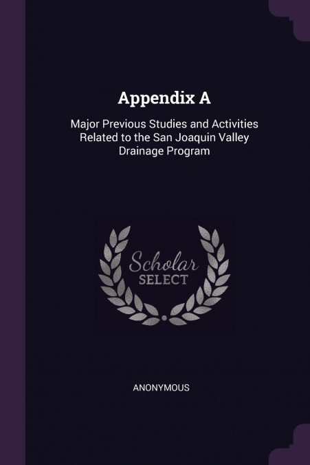 Appendix A