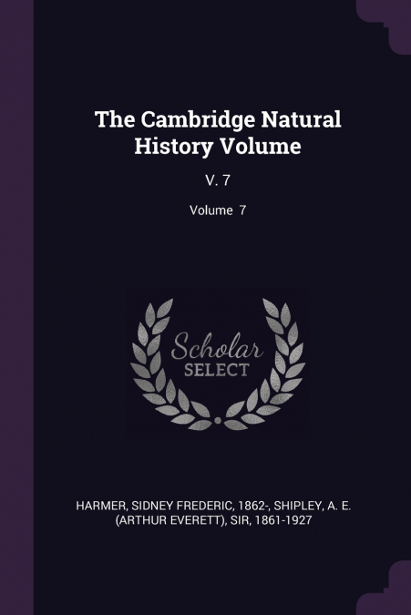The Cambridge Natural History Volume
