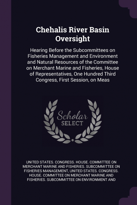 Chehalis River Basin Oversight