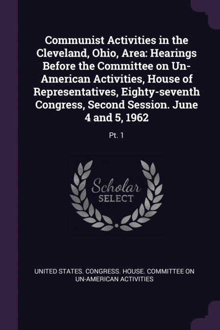 Communist Activities in the Cleveland, Ohio, Area