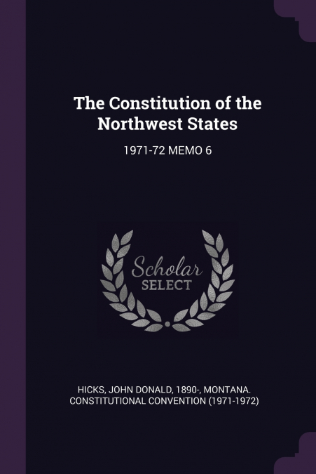 The Constitution of the Northwest States