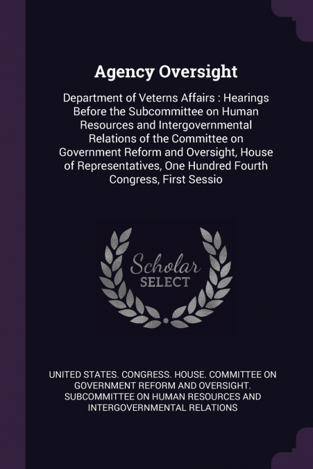 Agency Oversight