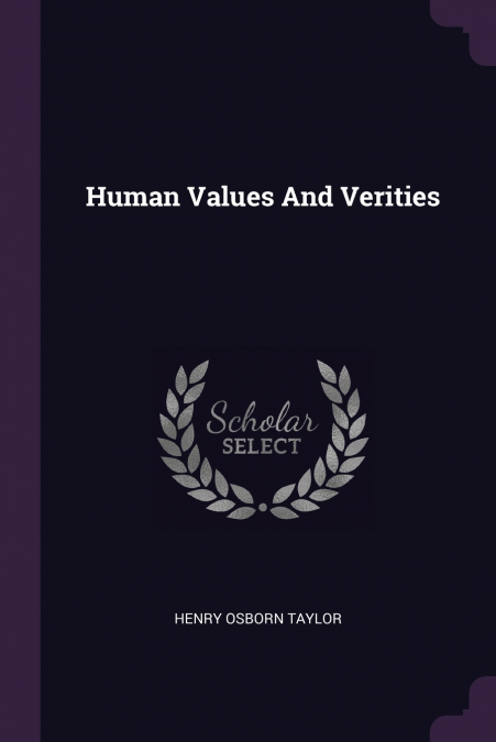 Human Values And Verities