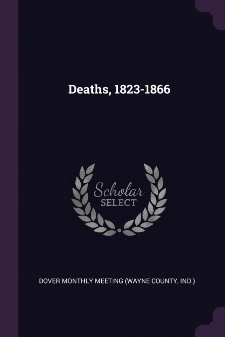Deaths, 1823-1866