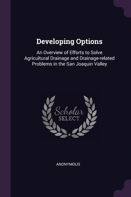 Developing Options