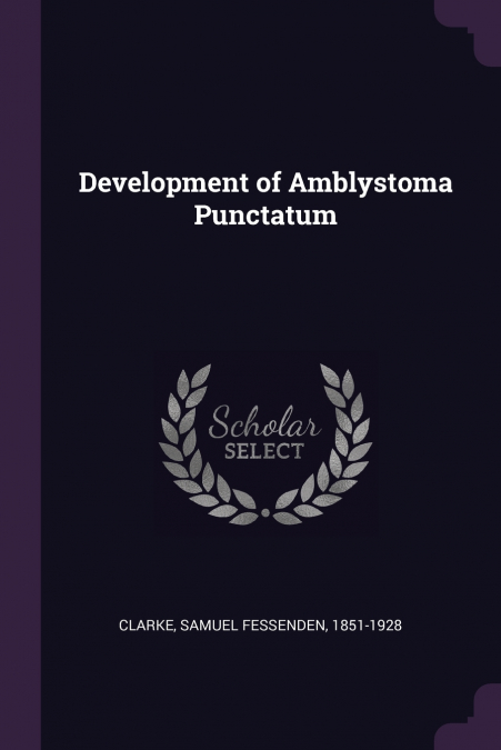 Development of Amblystoma Punctatum