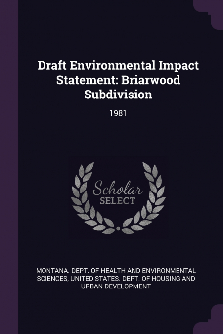 Draft Environmental Impact Statement