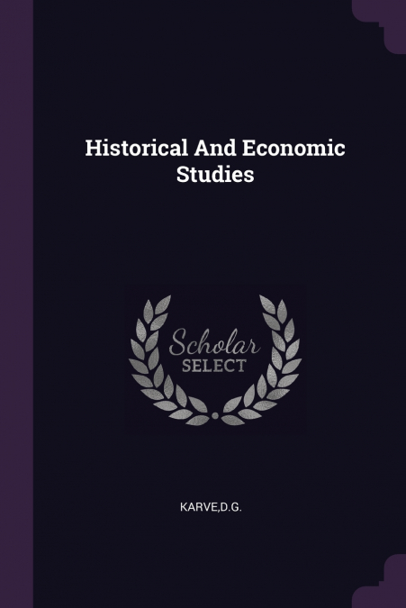 Historical And Economic Studies