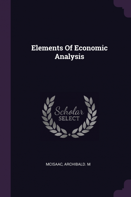 Elements Of Economic Analysis