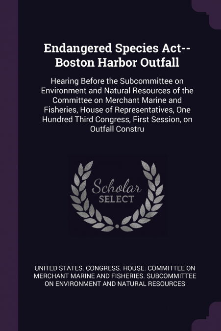 Endangered Species Act--Boston Harbor Outfall