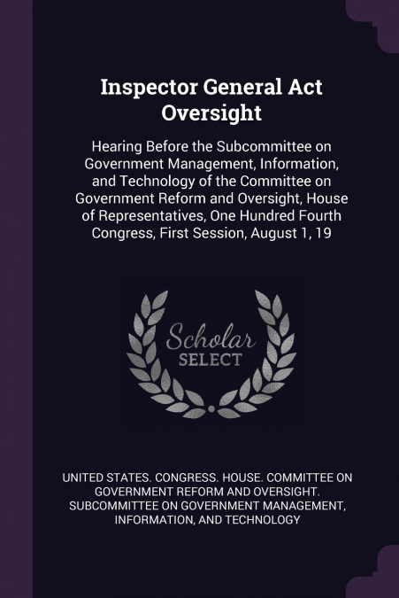 Inspector General Act Oversight