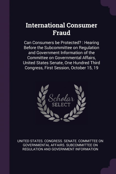 International Consumer Fraud
