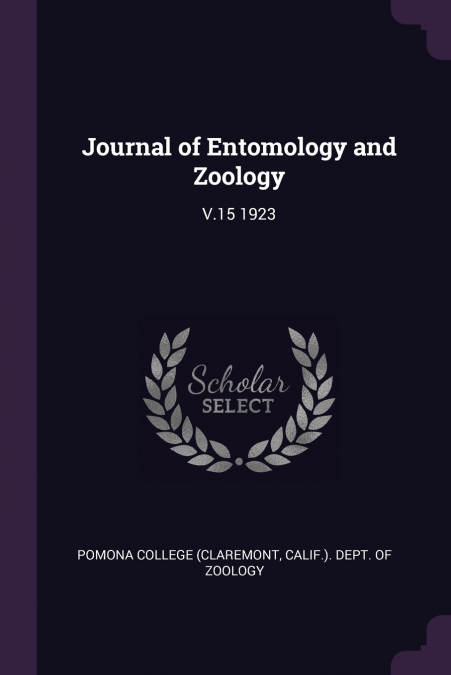 Journal of Entomology and Zoology