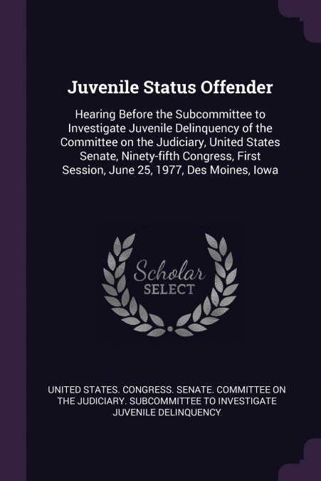 Juvenile Status Offender