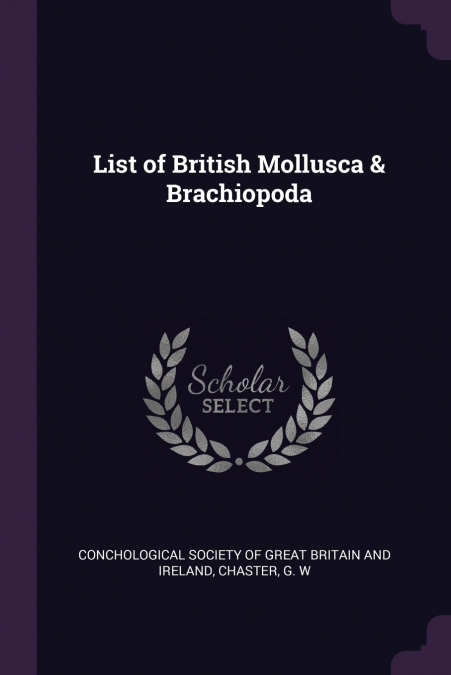 List of British Mollusca & Brachiopoda