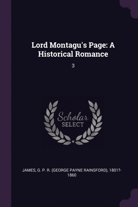 Lord Montagu’s Page