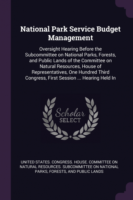 National Park Service Budget Management