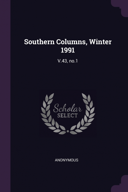 Southern Columns, Winter 1991