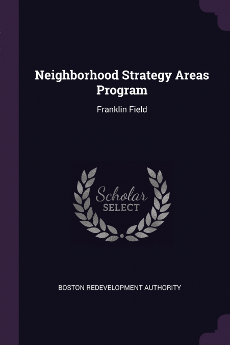 Neighborhood Strategy Areas Program