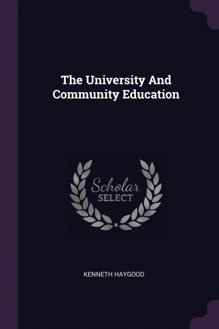 The University And Community Education