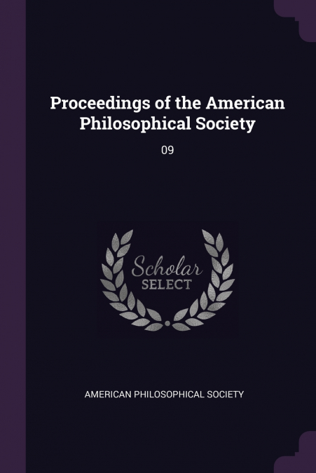 Proceedings of the American Philosophical Society