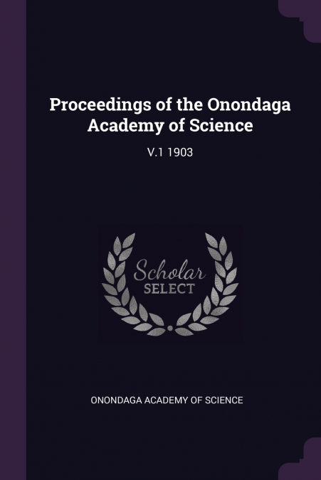 Proceedings of the Onondaga Academy of Science