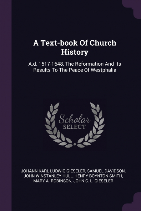 A Text-book Of Church History