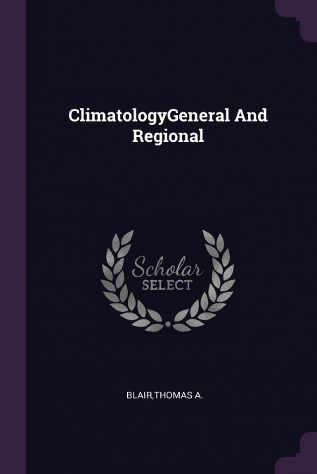 ClimatologyGeneral And Regional