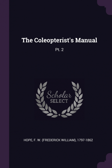 The Coleopterist’s Manual