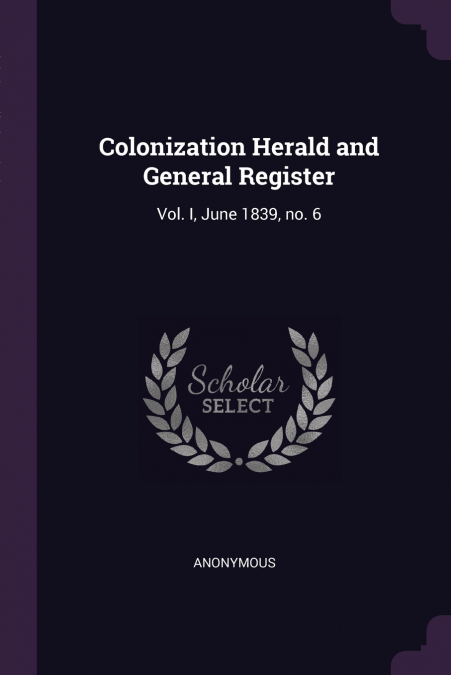 Colonization Herald and General Register