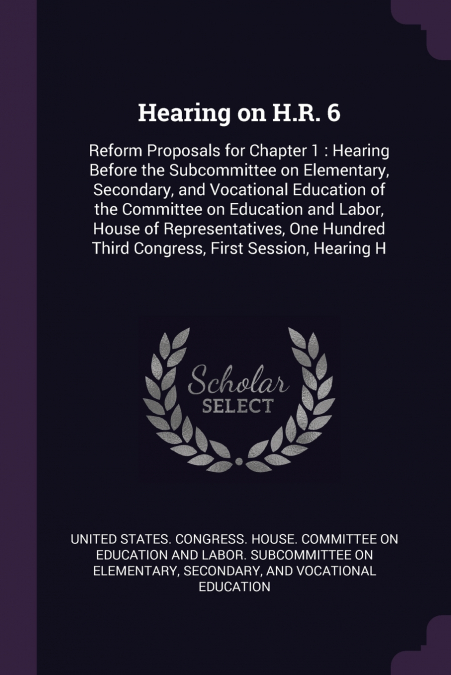 Hearing on H.R. 6