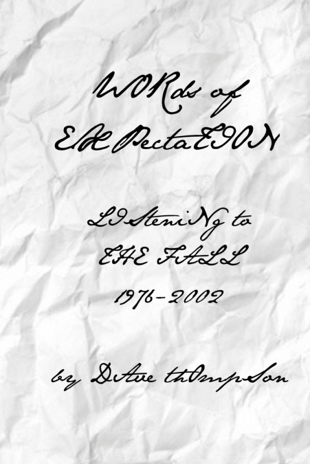 Words of Expectation