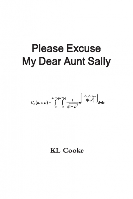 Please Excuse My Dear Aunt Sally