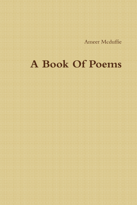 A Book Of Poems