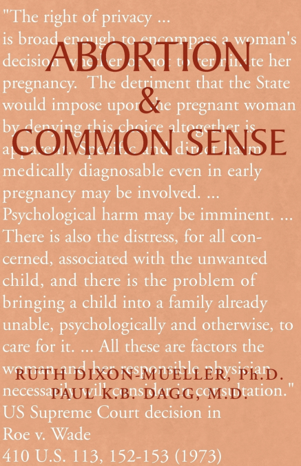 Abortion & Common Sense