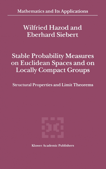 Stable Probability Measures on Euclidean Spaces and on Locally Compact Groups