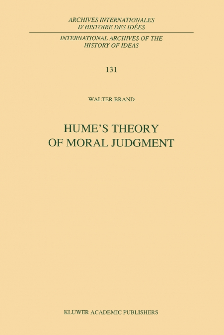 Hume’s Theory of Moral Judgment