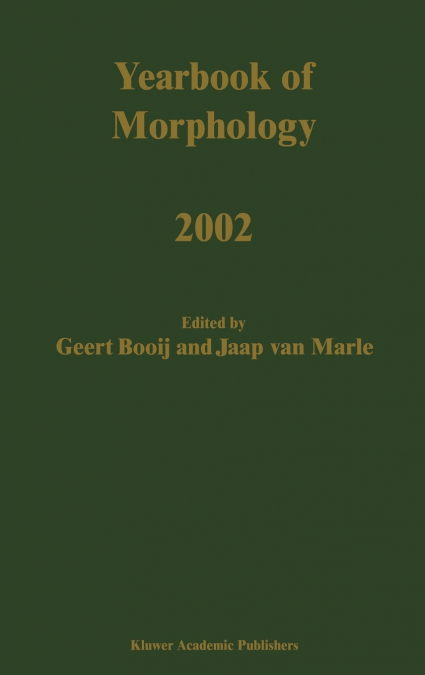 Yearbook of Morphology 2002