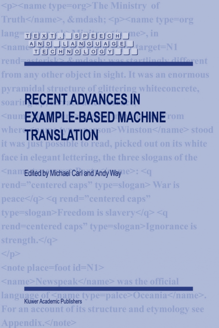 Recent Advances in Example-Based Machine Translation