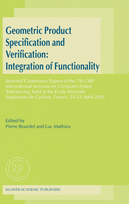 Geometric Product Specification and Verification