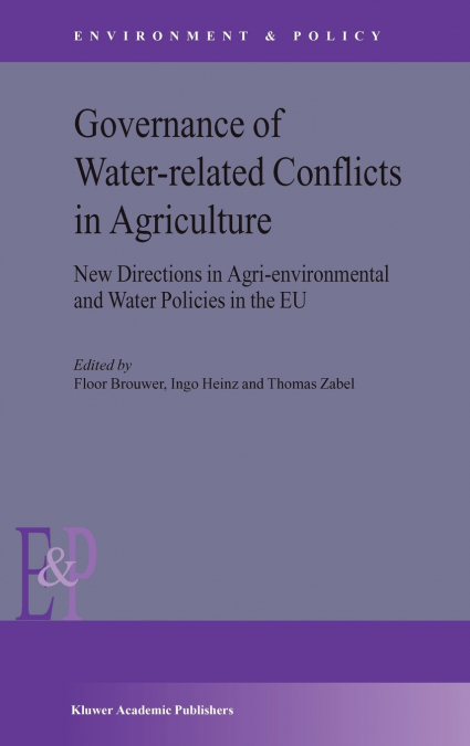 Governance of Water-Related Conflicts in Agriculture