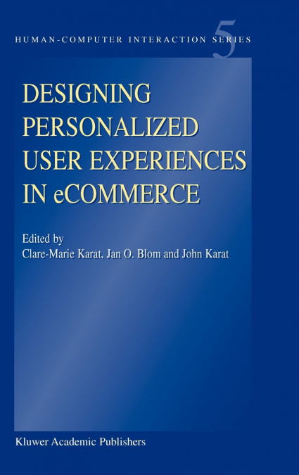 Designing Personalized User Experiences in Ecommerce