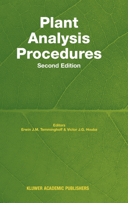 Plant Analysis Procedures