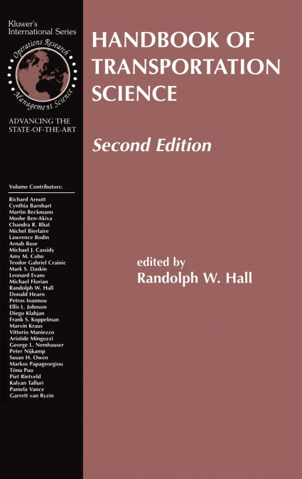 Handbook of Transportation Science