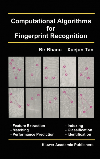 Computational Algorithms for Fingerprint Recognition