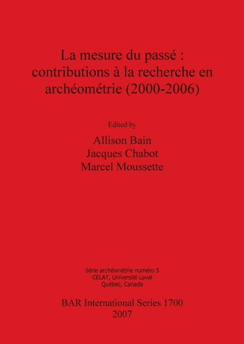La mesure du passé