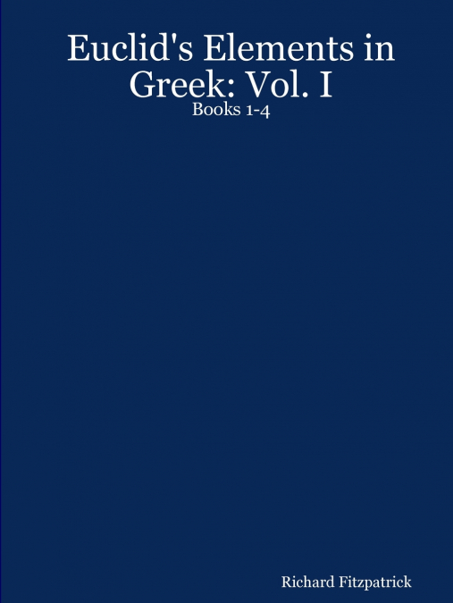 Euclid’s Elements in Greek